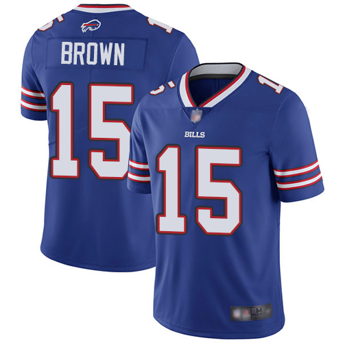 Men's Buffalo Bills #15 John Brown Blue Vapor Untouchable Limited Stitched NFL Jersey